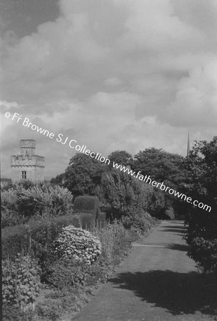 LISMORE CASTLE  IN THE FLOWER GARDEN